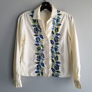 JUNIOR HOUSE  Embroidered Vintage Blouse
